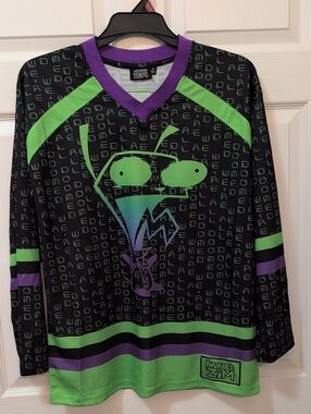 Invader Zim Nickelodeon Hockey Jersey NWT